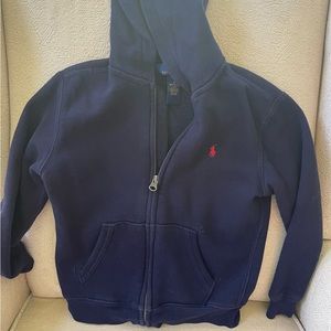POLO Ralph Lauren Boys Hoody SZ 6. Pre-owned. Good condition. Navy Blue.